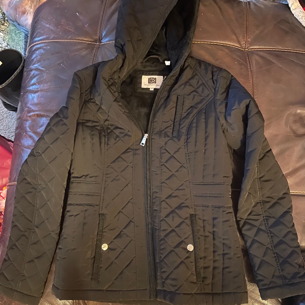 Black Extra Small Laundry Quilted Jacket
